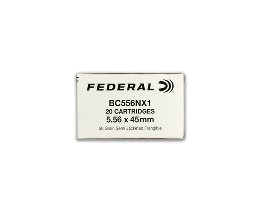 5.56 50GR Federal Frangible (BC556NX1) - Bone Frog Gun Club
