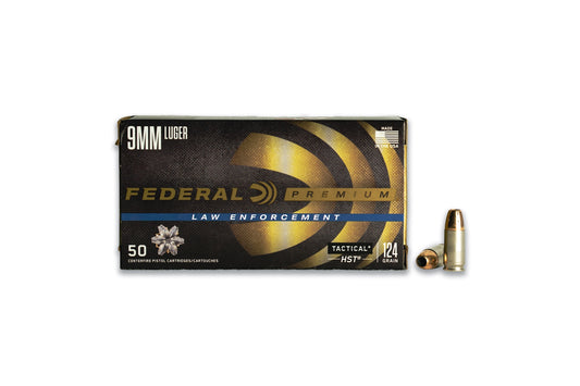 9MM 124GR HST Federal Personal Defense/Practice Pack 150RDS (P9HST1AE150)