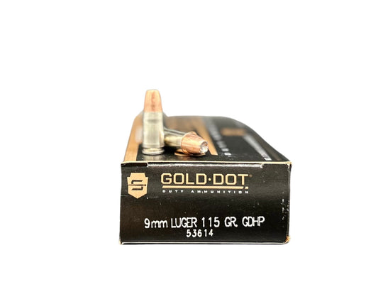 9MM 115GR Speer Gold Dot HP (53614)