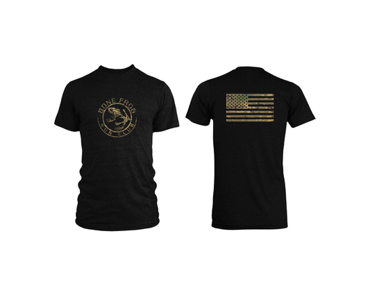 BFGC Multicam® American Flag S/S T-Shirt - Black