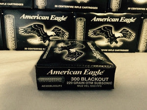 300 AAC Blackout 220GR American Eagle Open Tip Match (AE300BLKSUP2) - Bone Frog Gun Club