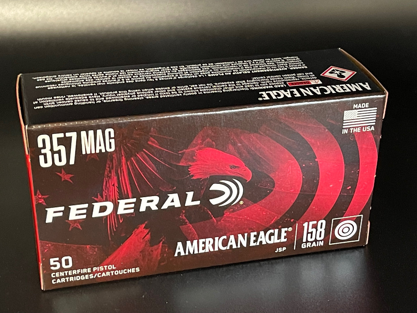 357 MAG 158GR Federal American Eagle JSP(AE357A)