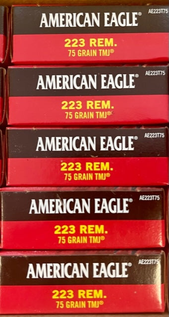 223 REM 75GR TMJ Federal American Eagle (AE223T75)